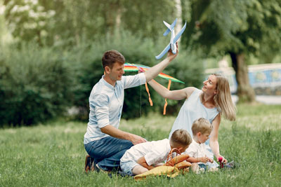Family Playing